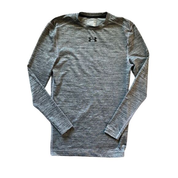 UNDER ARMOUR Coldgear Compression Long Sleeve Top Gray Size Medium - Picture 1 of 4